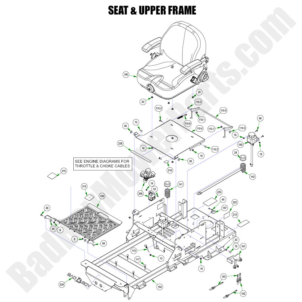2023 Maverick HD - Seat & Upper Frame